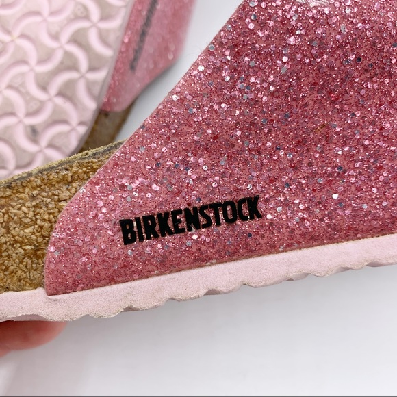 Birkenstock Girls Pink Glitter Two Buckle Strap Sandals 34 - Picture 13 of 13
